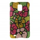 Hard Plastic Bling Rhinestone Design Case for Samsung Infuse 4G i997 - Hawaiian Flowers