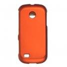 Hard Plastic Rubber Feel Case for Samsung Eternity II A597 - Orange