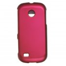 Hard Plastic Rubber Feel Case for Samsung Eternity II A597 - Hot Pink