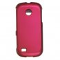 Hard Plastic Rubber Feel Case for Samsung Eternity II A597 - Hot Pink