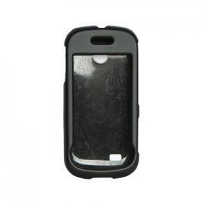 Hard Plastic Rubber Feel Case for Samsung Eternity II A597 - Black