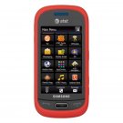 Soft Silicone Skin Cover Case for Samsung Eternity II A597 - Orange