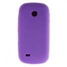 Soft Silicone Skin Cover Case for Samsung Eternity II A597 - Purple
