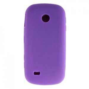 Soft Silicone Skin Cover Case for Samsung Eternity II A597 - Purple