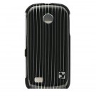 Hard Plastic Design Cover Case for Samsung Eternity II A597 - Black Lines
