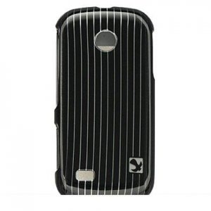 Hard Plastic Design Cover Case for Samsung Eternity II A597 - Black Lines