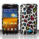 Hard Plastic Rubber Feel Design Case for Samsung Galaxy S II Epic 4G Touch - Rainbow Leopard