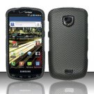 Hard Plastic Rubber Feel Design Case for Samsung Droid Charge i510/i520 - Carbon Fiber