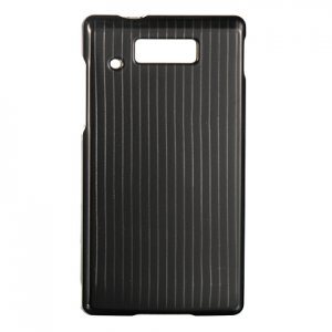 Hard Plastic Design Case for Motorola Triumph - Black Lines