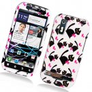 Hard Plastic Glossy Design Case for Motorola Photon 4G - Bow Tie Cat