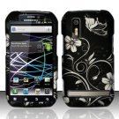 Hard Plastic Rubber Feel Design Case for Motorola Photon 4G - Midnight Garden