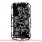 Hard Plastic Design Case for Motorola Cliq MB200 - Black Skulls