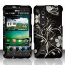 Hard Plastic Rubber Feel Design Case for LG Thrill 4G - Midnight Garden