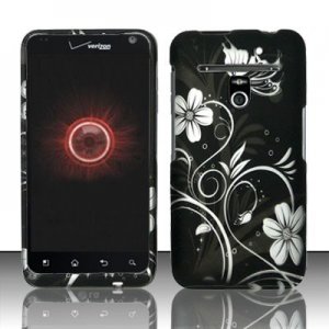 Hard Plastic Rubber Feel Design Case for LG Revolution 4G VS910 - Midnight Garden