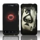 Hard Plastic Rubber Feel Design Case for LG Revolution 4G VS910 - Ace of Spade Skull