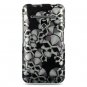 Hard Plastic Design Case for LG Revolution 4G VS910 - Black Skulls