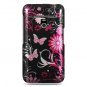 Hard Plastic Design Case for LG Revolution 4G VS910 - Pink Butterfly