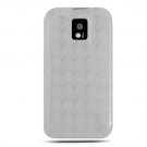 Crystal Gel Check Design Skin Case for LG Optimus G2x - Clear