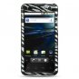 Hard Plastic Design Case for LG Optimus G2x - Silver and Black Zebra