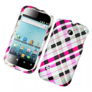 Hard Plastic Rubber Feel Design Case for Huawei Ascend II M865 - Multi Colors Check
