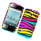 Hard Plastic Rubber Feel Design Case for Huawei Ascend II M865 - Abstract Zebra