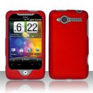 Hard Plastic Rubber Feel Case for HTC Wildfire 6225 - Red