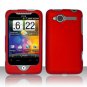 Hard Plastic Rubber Feel Case for HTC Wildfire 6225 - Red