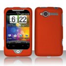 Hard Plastic Rubber Feel Case for HTC Wildfire 6225 - Orange