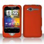 Hard Plastic Rubber Feel Case for HTC Wildfire 6225 - Orange