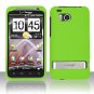 Hard Plastic Rubber Feel Case for HTC Thunderbolt 4G (Verizon) - Green