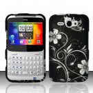 Hard Plastic Rubber Feel Design Case for HTC Status/ChaCha - Midnight Garden