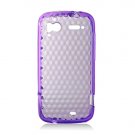 Crystal Gel Diamond Design Skin Case for HTC Sensation 4G - Purple