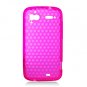 Crystal Gel Diamond Design Skin Case for HTC Sensation 4G - Pink