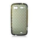 Crystal Gel Diamond Design Skin Case for HTC Sensation 4G - Smoke