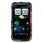 Hard Plastic Design Cover Case for HTC Sensation 4G - Pink Butterfly