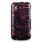 Hard Plastic Design Cover Case for HTC Sensation 4G - Purple and Black Zebra