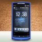 Hard Plastic Rubber Feel Case for HTC Pure Touch Diamond II - Blue