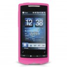 Soft Silicone Skin Cover Case for HTC Pure Touch Diamond II - Hot Pink
