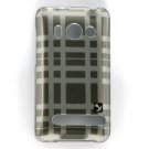 Hard Plastic Design Full Case for HTC Evo 4G - Smoke Check