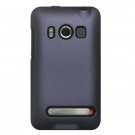 2-in-1 Hard Rubber Cover Case + Black Silicone Skin for HTC Evo 4G - Purple