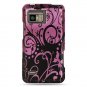 Hard Plastic Design Case for Motorola Droid Bionic Targa XT875 - Purple Swirls