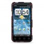 Hard Plastic Design Cover Case for HTC Evo 3D - Purple and Black Zebra