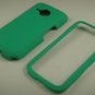 Hard Plastic Rubber Feel Case for HTC Droid Eris 6200 - Turquoise Green