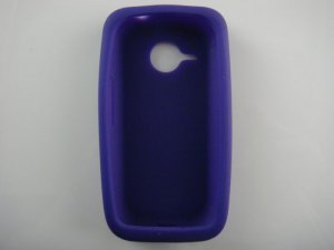 Soft Silicone Skin Cover Case for HTC Droid Eris 6200 - Purple