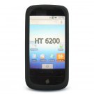 Soft Silicone Skin Cover Case for HTC Droid Eris 6200 - Black