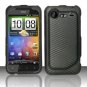 Hard Plastic Rubber Feel Design Case for HTC Incredible 2 6350 - Carbon Fiber