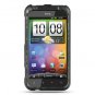 Hard Plastic Rubber Feel Design Case for HTC Incredible 2 6350 - Smoke Diagonal Check