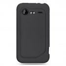 Soft Silicone Skin Cover Case for HTC Incredible 2 6350 - Black