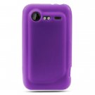 Soft Silicone Skin Cover Case for HTC Incredible 2 6350 - Purple