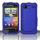 Hard Plastic Rubber Feel Case for HTC Incredible 2 6350 - Blue